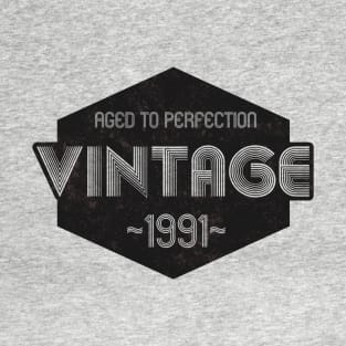 Vintage 1991 Aged To Perfection T-Shirt